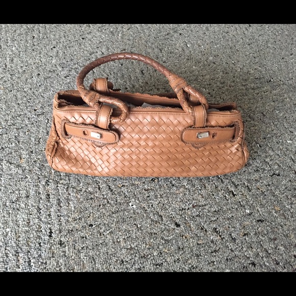 Vintage Bottega Veneta Intreciato Shoulder Bag