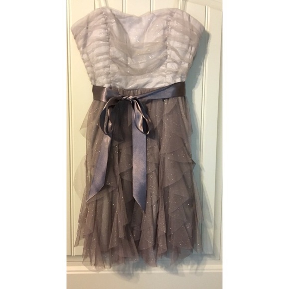 Ruffled Homecoming or Formal Knee Length Dress - Picture 2 of 3