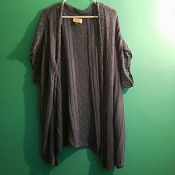 Blue cardigan