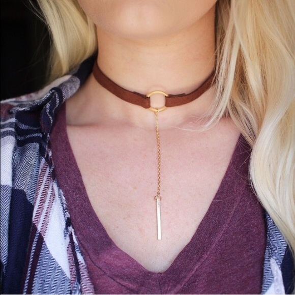 New Vegan suede choker