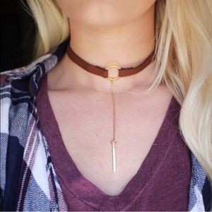 New Vegan suede choker