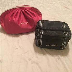 Philosophy cosmetic bags