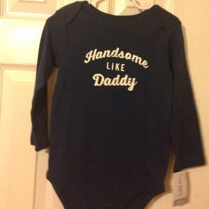 Navy blue onesie long sleeve
