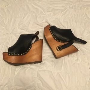 Jeffrey Campbell Black Platform Wedges