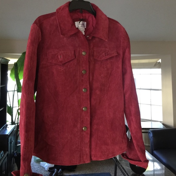 Live a Little red leather jacket