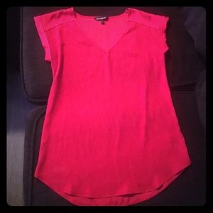 Express Red Silky Top