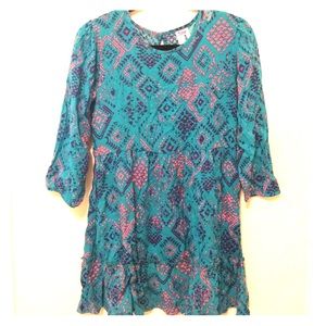 NWT Justice Green Patterned Size 18