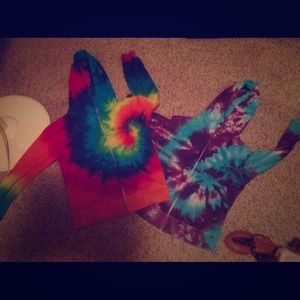 Two tie dye hoodies . Or 15 each