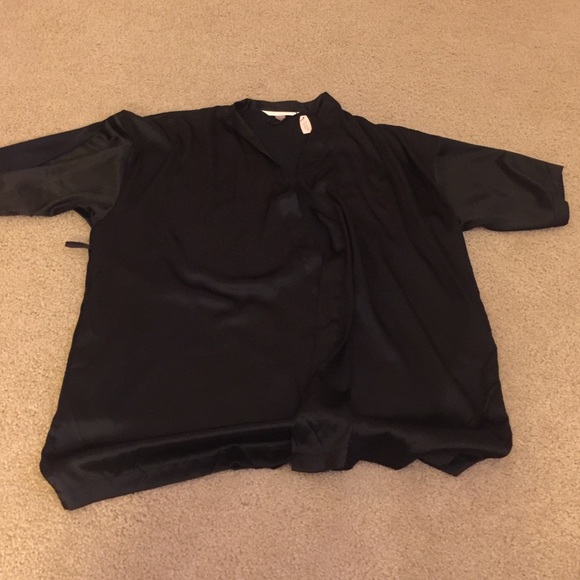 Black silk robe from Victoria secret