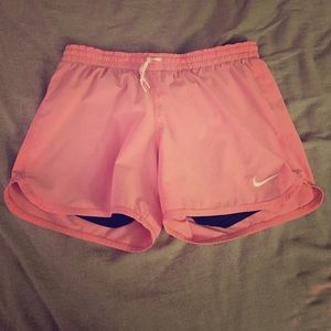 Small pink Nike Dri-fit shorts