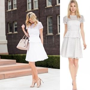 White Eyelet Banana Republic Dress