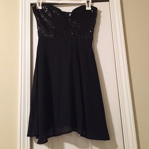 Sequin strapless dress