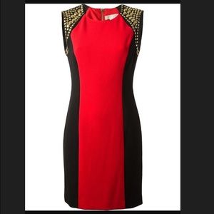 Michael Kors Dresses - Michael Kors studded red dress Michael Kors Dresses - Michael Kors studded red dress