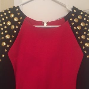Michael Kors Dresses - Michael Kors studded red dress Michael Kors Dresses - Michael Kors studded red dress