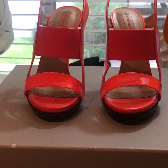 Reed Krakoff Super sexy tangerine sandals - Picture 3 of 5