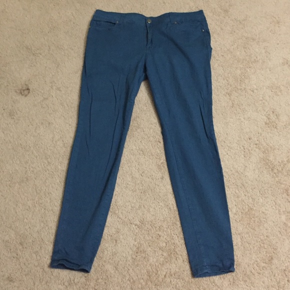 Blue-green pants