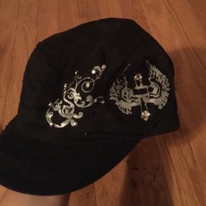 Fitted Hat with a cute design and embellishment