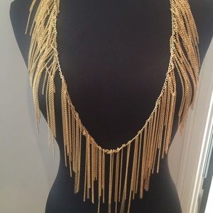 Chain long gold necklace