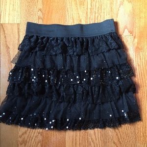 Black Sparkly Skirt