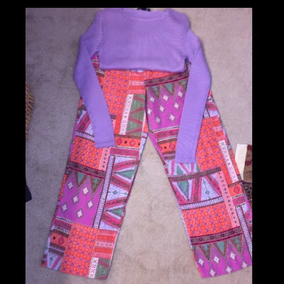 100% silk Palazzo Pants - Picture 3 of 4