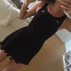 Cut out black dress
