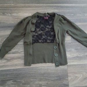 Olive Green Cardigan