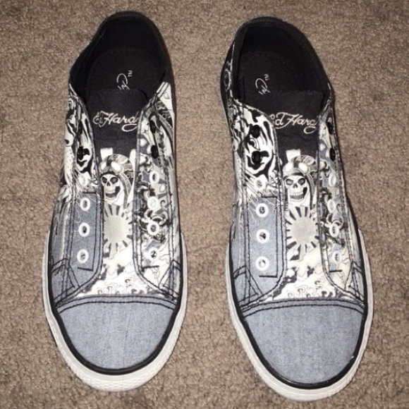 BNWOT Ed Hardy slip on Sneakers