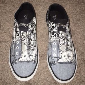 BNWOT Ed Hardy slip on Sneakers