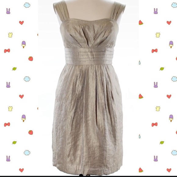 Jessica howard gold silk dress