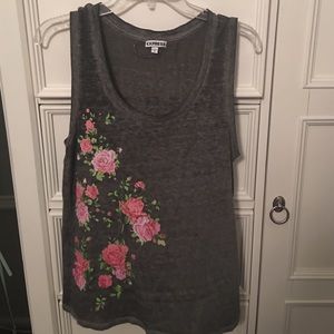 Express Sleeveless Burnout Tank