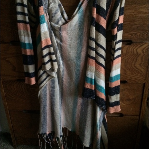Striped Fall Colored Shawl