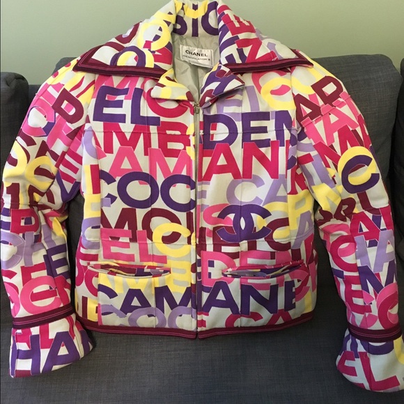 Authentic CHANEL graffiti ski jacket.