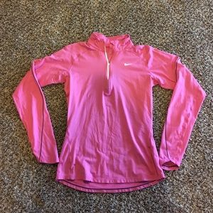Nike Dri-Fit Halfzip jacket.  Pink size S.