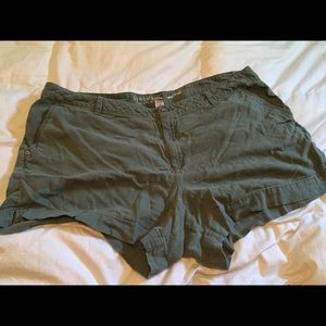 Army green shorts