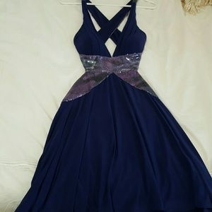 Open back sequin dress