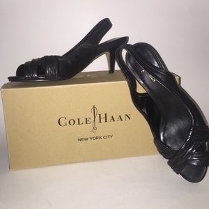Cole Haan Natalie San ll heels, black size 5