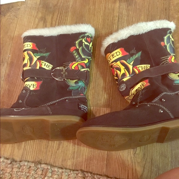 Ed Hardy ugg like boots