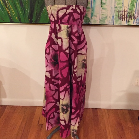 PXS Strappless Calvin Klein Maxi Dress - Picture 1 of 4