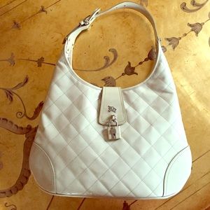 Authentic Patent Beige Burberry bag