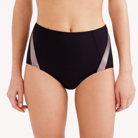 J Crew metallic pinup bikini brief size medium