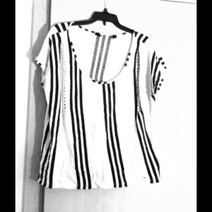 Black and white striped shirt