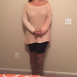 Oversized free people knit sweater