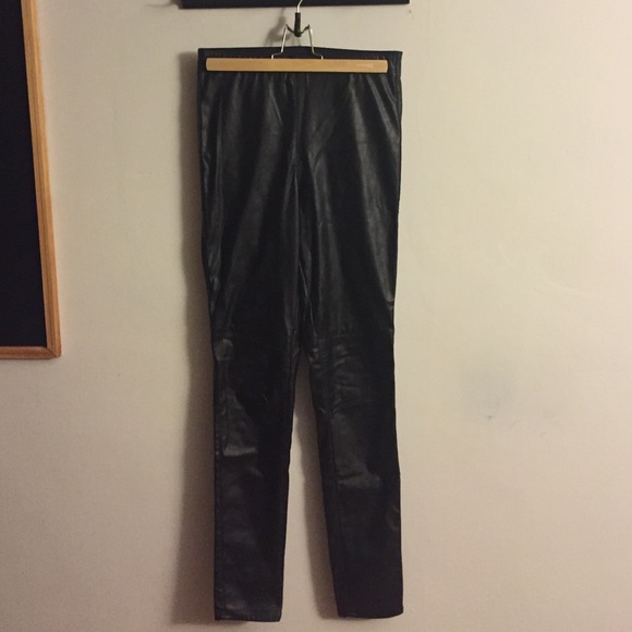 Faux leather leggings