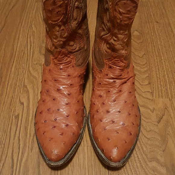 Cuadra Ostrich leather boots