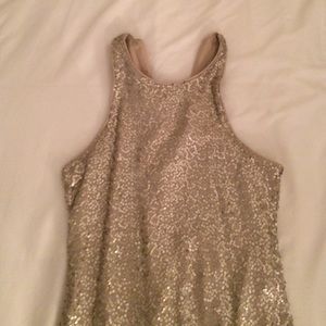 Gold Sequin Dress