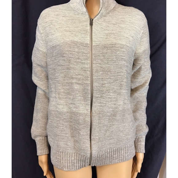 Banana republic. Zip up cardigan ombré cream/tan