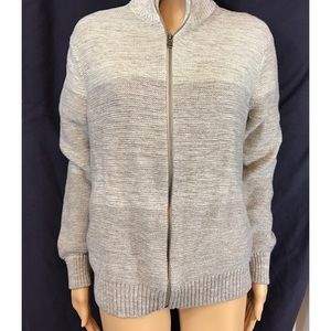 Banana republic. Zip up cardigan ombré cream/tan