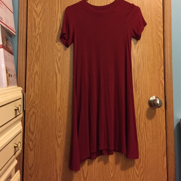 Red American Eagle t-shirt style dress - Picture 1 of 2