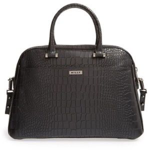 Milly Ginza Croc Embossed Satchel