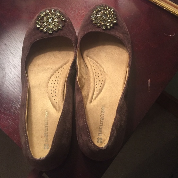 Brown, suede flats - Picture 1 of 1